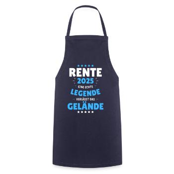 RENTE 2025 - EINE LEGENDE VERLÄSST DAS GELÄNDE! - Kochschürze - Navy - Vorne - AI Model Male 185 dark (185cm)
