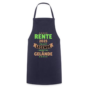 RENTE 2025 - EINE LEGENDE VERLÄSST DAS GELÄNDE! - Kochschürze - Navy - Vorne - AI Model Male 185 dark (185cm)