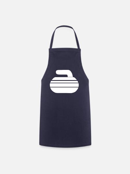 Curling-Stein - Kochschürze - Navy