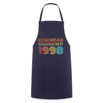 LEGENDÄR seit 1998 Geburtstag - Kochschürze - Navy - Vorne - AI Model Male 185 dark (185cm)