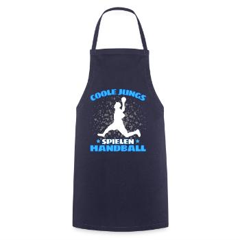 COOLE JUNGS SPIELEN HANDBALL Handballer - Kochschürze - Navy - Vorne - AI Model Male 185 dark (185cm)