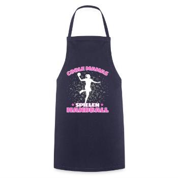 COOLE MAMAS SPIELEN HANDBALL Handballer - Kochschürze - Navy - Vorne - AI Model Male 185 dark (185cm)