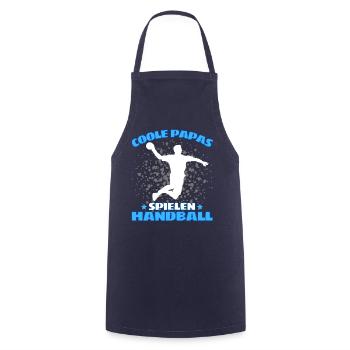 COOLE PAPAS SPIELEN HANDBALL Handballer - Kochschürze - Navy - Vorne - AI Model Male 185 dark (185cm)