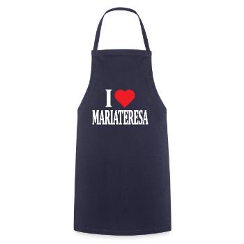 nom du t-shirt J’adore Mariateresa t-shirt - Tablier de cuisine - marine - Devant - AI Model Male 185 dark (185cm)