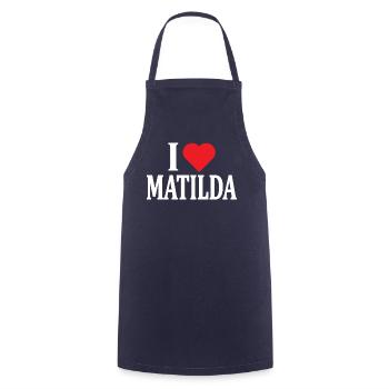 T-Shirt Ich liebe Matilda T-Shirt Geschenkidee - Kochschürze - Navy - Vorne - AI Model Male 185 dark (185cm)