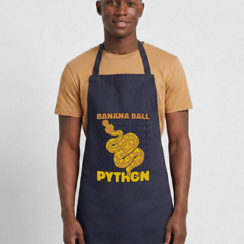 Boule de banane Python Serpent Python Boule de banane Tablier de cuisine