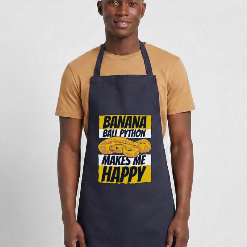Me rend heureux Serpent Python Boule de banane Python Tablier de cuisine