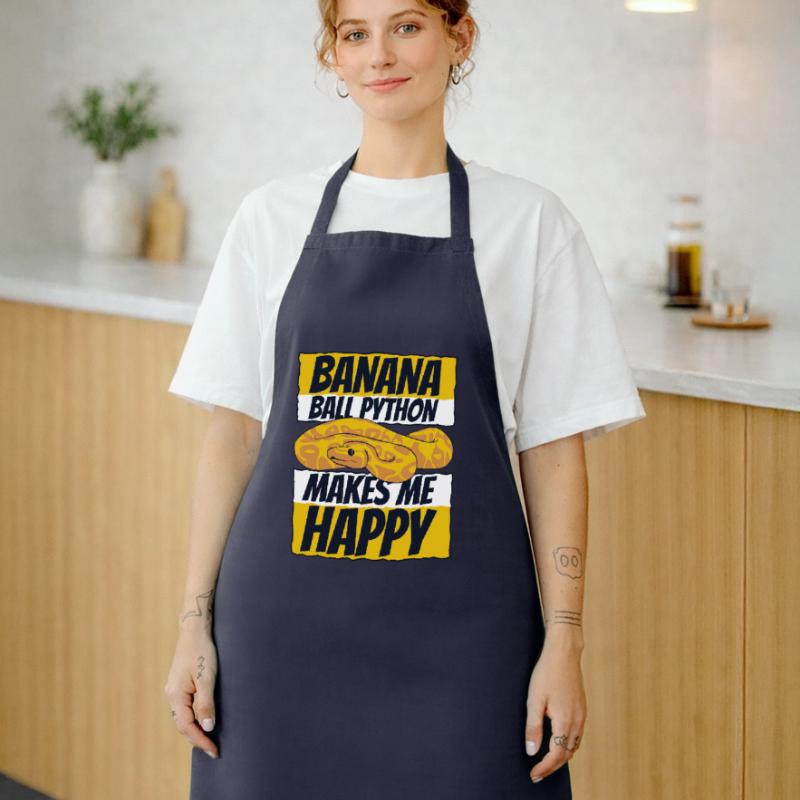 Me rend heureux Serpent Python Boule de banane Python Tablier de cuisine