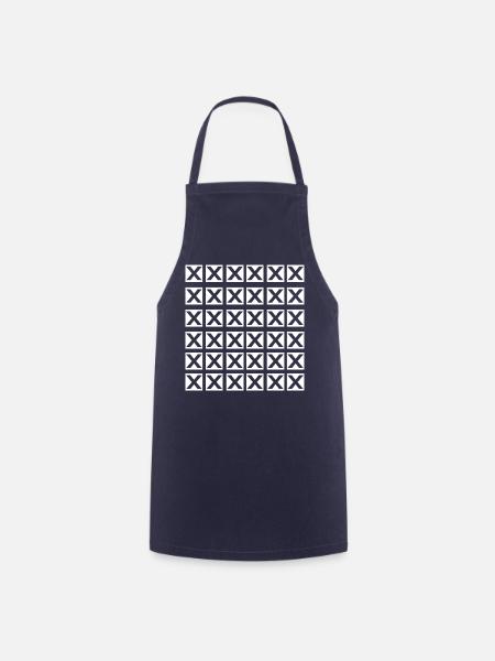 Cooles X-Grid-Design - Kochschürze - Navy