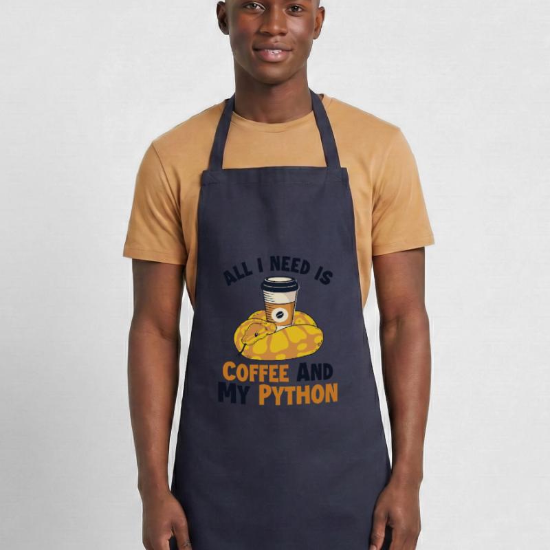 Café et Python Python Snake Banana Ball Tablier de cuisine