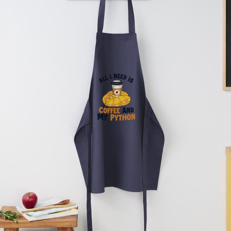 Café et Python Python Snake Banana Ball Tablier de cuisine