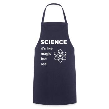 SCIENCE It's Like Magic But Real - Cooking Apron - navy - Front - AI Model Male 185 dark (185cm)