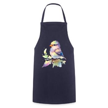 cute bird - Cooking Apron - navy - Front - AI Model Male 185 dark (185cm)