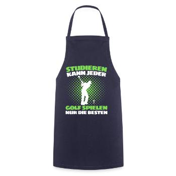 Lustiger Golf Spruch für Golfspieler und Golfer - Kochschürze - Navy - Vorne - AI Model Male 185 dark (185cm)