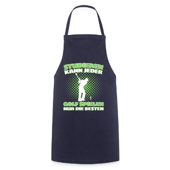 Lustiger Golf Spruch für Golfspieler und Golfer - Kochschürze - Navy - Vorne - AI Model Male 185 dark (185cm)