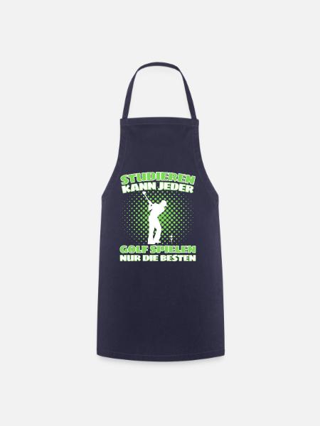 Lustiger Golf Spruch für Golfspieler und Golfer - Kochschürze - Navy
