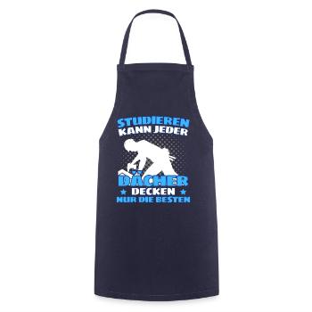 I'M A ROOFER! THE FUNNY ROOFER SAYING - Cooking Apron - navy - Front - AI Model Male 185 dark (185cm)