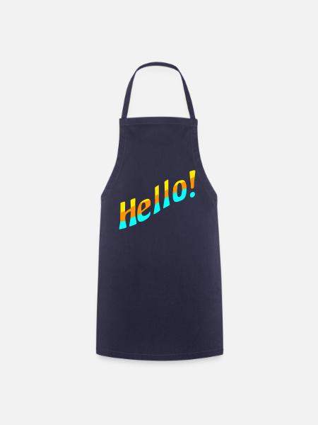 Hello! - Kochschürze - Navy