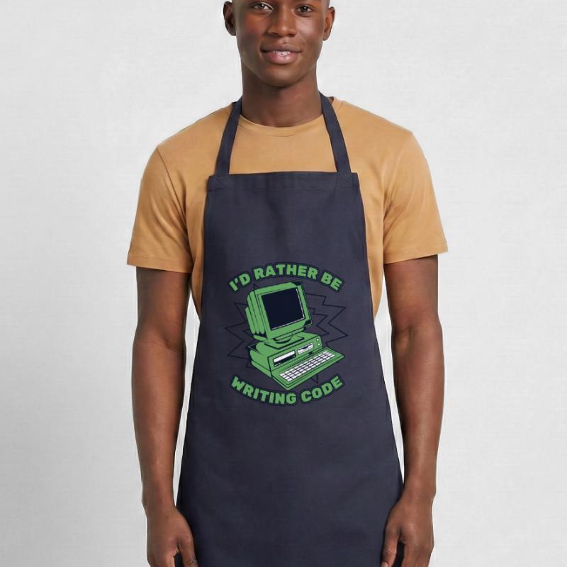 I'd Rather Be Writing Code Developer Coder Kochschürze