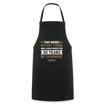 Programmer Humor Coding Jokes Developer - Cooking Apron - black - Front - AI Model Male 185 dark (185cm)