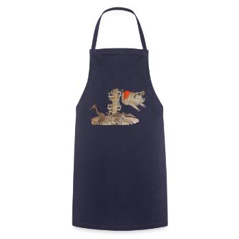 Puppenbrunnen Erkelenz, 41812 Kreis Heinsberg, NRW - Cooking Apron - navy - Front - AI Model Male 185 dark (185cm)