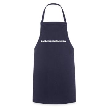 Schlamperklamotte No.1 Outline - Kochschürze - Navy - Vorne - AI Model Male 185 dark (185cm)