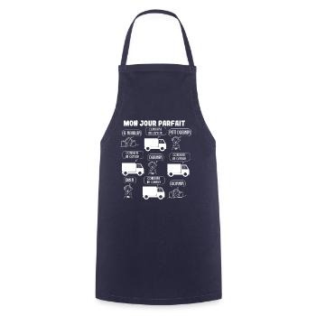My Perfect Day Conduite de camion - Tablier de cuisine - marine - Devant - AI Model Male 185 dark (185cm)