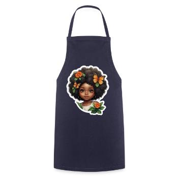 Natürliche African Beauty Illustration - Kochschürze - Navy - Vorne - AI Model Male 185 dark (185cm)