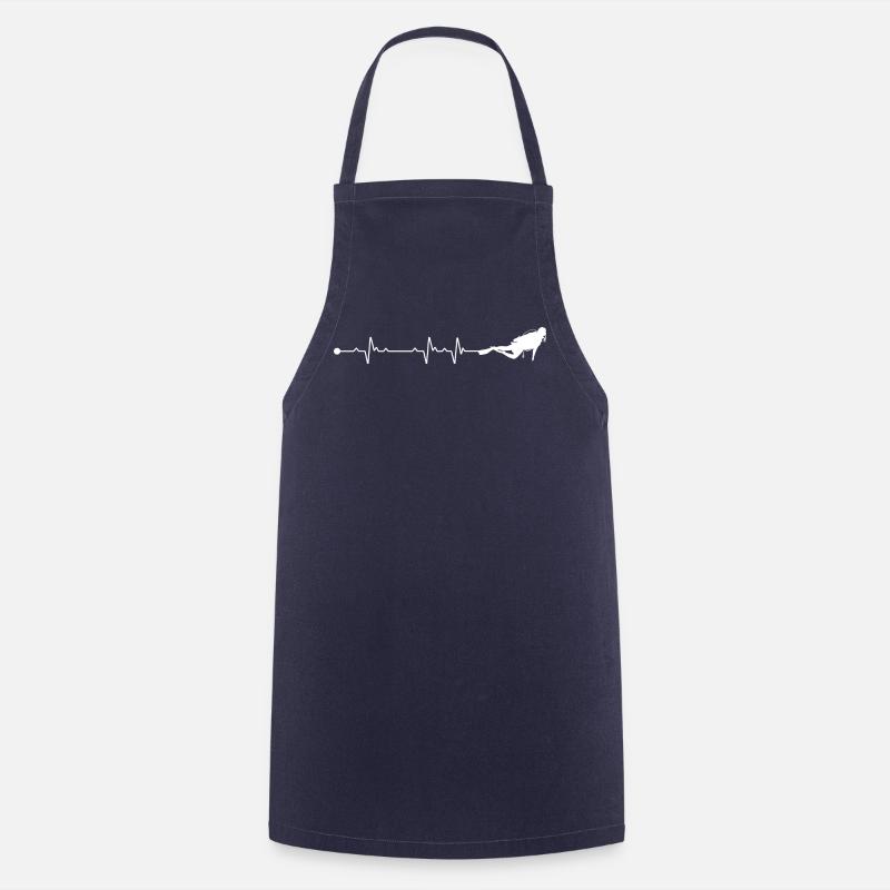 Heartbeat Runner Silhouette - Kochschürze - Navy