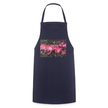 Galaxy Nebula Galaxy Nebula Nerd Astronomy space - Cooking Apron - navy - Front - AI Model Male 185 dark (185cm)
