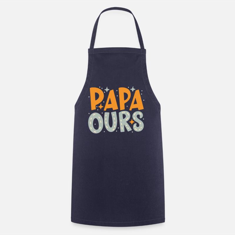 Papa ours - Tablier de cuisine - marine