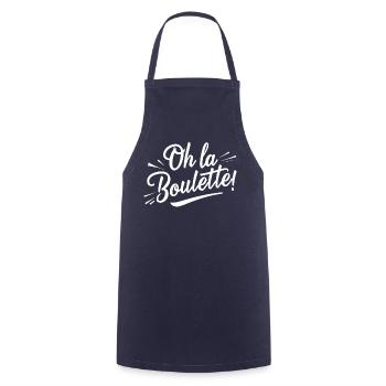 Oh la boulette! - Tablier de cuisine - marine - Devant - AI Model Male 185 dark (185cm)