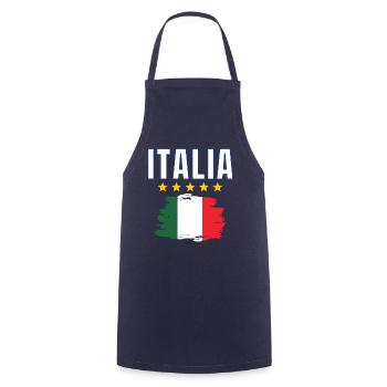Italia 2024 Trikot - italienische Fahne Italien - Kochschürze - Navy - Vorne - AI Model Male 185 dark (185cm)