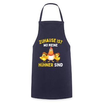 J’AIME JUSTE LES POULETS ! D’ACCORD? Drôles de poulets - Tablier de cuisine - marine - Devant - AI Model Male 185 dark (185cm)