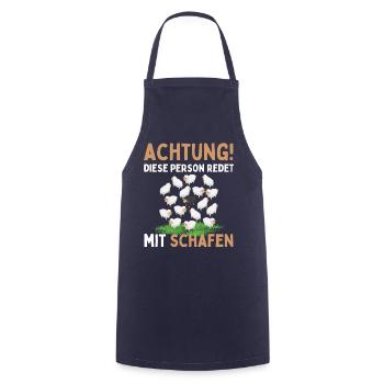 Lustiger Schaf Schafe Schäferei Schafhirte - Kochschürze - Navy - Vorne - AI Model Male 185 dark (185cm)