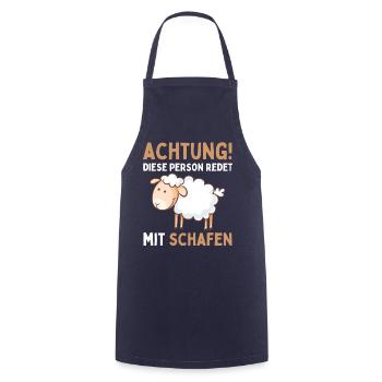 Lustiger Schaf Schafe Schäferei Schafhirte - Kochschürze - Navy - Vorne - AI Model Male 185 dark (185cm)