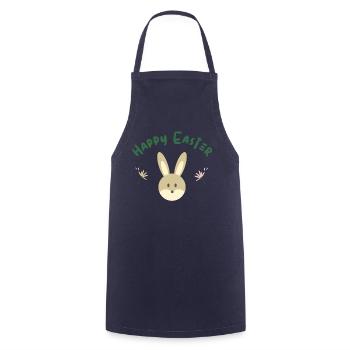 Joyeuses Pâques lapin de Pâques Joyeuses Pâques Motif de Pâques - Tablier de cuisine - marine - Devant - AI Model Male 185 dark (185cm)