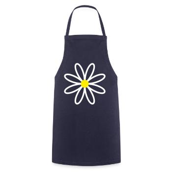 Daisy Gänseblümchen - Kochschürze - Navy - Vorne - AI Model Male 185 dark (185cm)