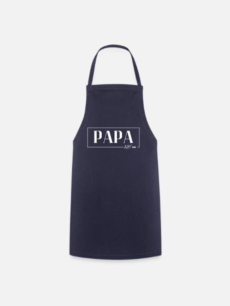 PAPA EST 2026 : Vater 2026 - Das Daddy Vatertag - Kochschürze - Navy