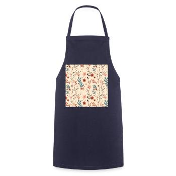 Floral Blumen Muster Frühlings Sommer Blumen 2 - Kochschürze - Navy - Vorne - AI Model Male 185 dark (185cm)