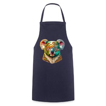 Koala - Tablier de cuisine - marine - Devant - AI Model Male 185 dark (185cm)