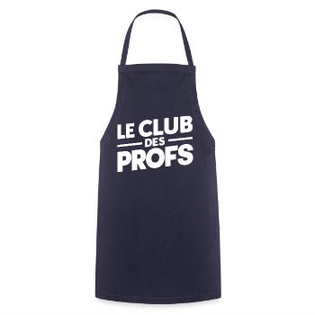 Le club des profs - Tablier de cuisine - marine - Devant - AI Model Male 185 dark (185cm)
