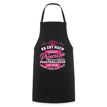 Princess & Fistball Player - Funny Fistball - Cooking Apron - black - Front - AI Model Male 185 dark (185cm)