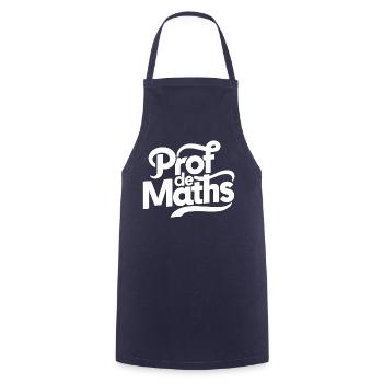 Prof de maths - Tablier de cuisine - marine - Devant - AI Model Male 185 dark (185cm)