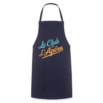 Le Club de l'Apéro - Tablier de cuisine - marine - Devant - AI Model Male 185 dark (185cm)