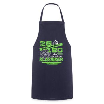 26 are not 180 but a real classic - Cooking Apron - navy - Front - AI Model Male 185 dark (185cm)