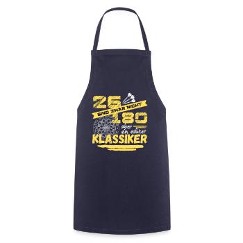 26 are not 180 but a real classic - Cooking Apron - navy - Front - AI Model Male 185 dark (185cm)