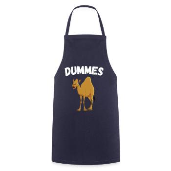 Silly Camel Funny Saying Fun Sayings Humor - Cooking Apron - navy - Front - AI Model Male 185 dark (185cm)