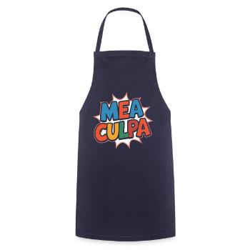 Mea culpa - Tablier de cuisine - marine - Devant - AI Model Male 185 dark (185cm)