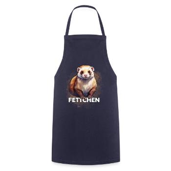 Fat ferret animals fat fat eaten - Cooking Apron - navy - Front - AI Model Male 185 dark (185cm)